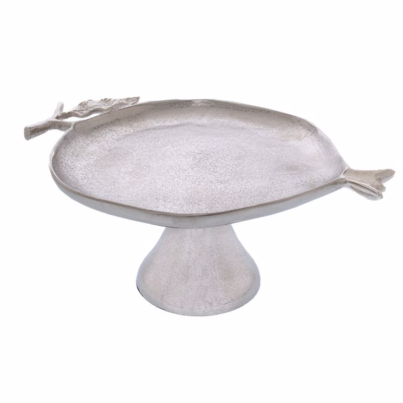 Iliadis Δίσκος ''Ρόδι'' Αλουμινίου Ασημί Φ31x22cm 86777